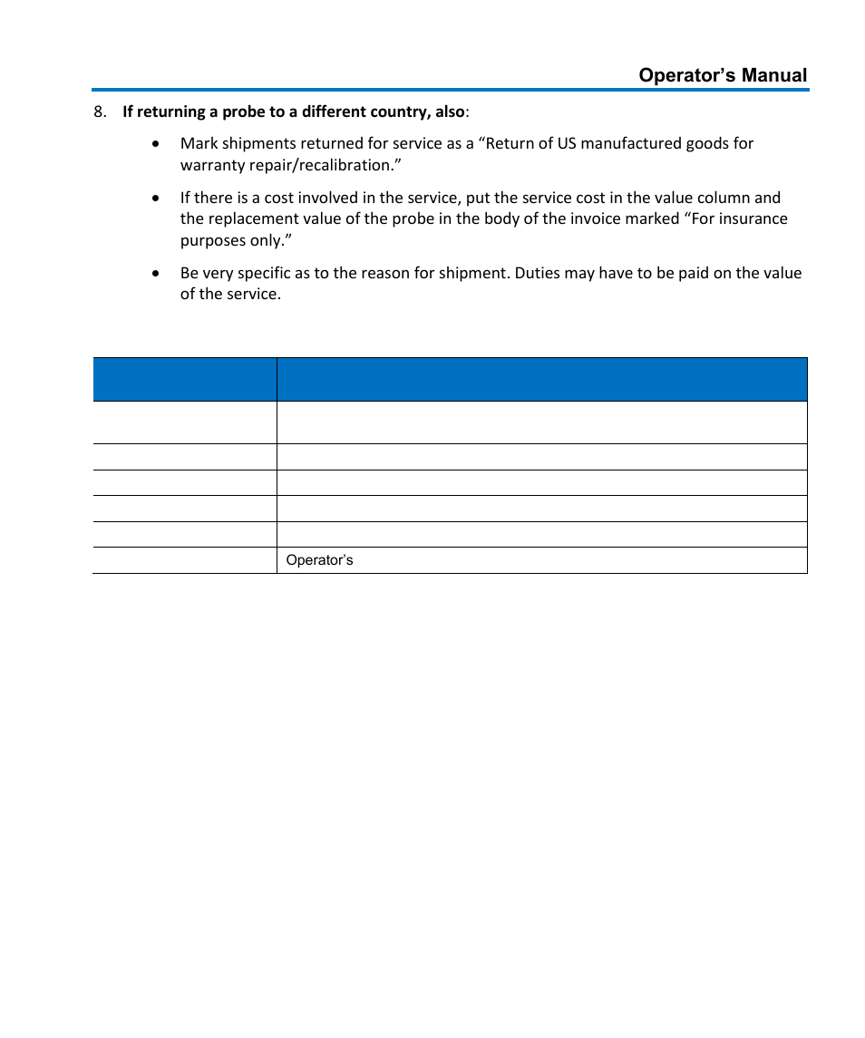 Available accessories, Operator’s manual | Teledyne LeCroy AP033 User Manual | Page 27 / 62