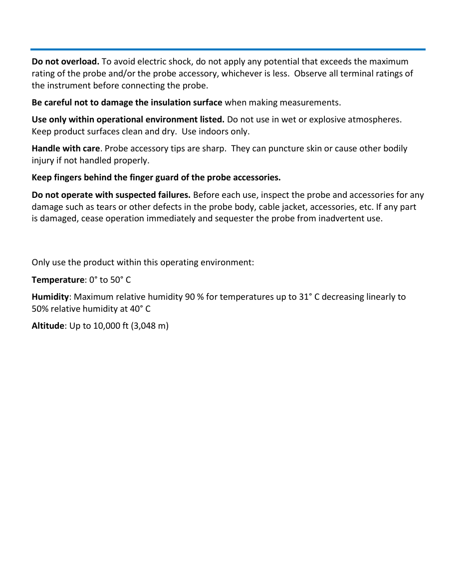 Operating environment | Teledyne LeCroy AP033 User Manual | Page 8 / 62