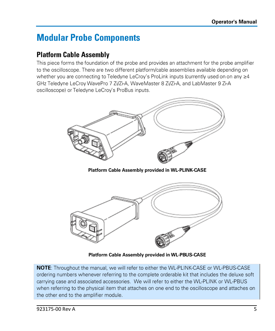 Teledyne LeCroy WaveLink Differential Probe Series (4, 6 GHz) User Manual | Page 11 / 108