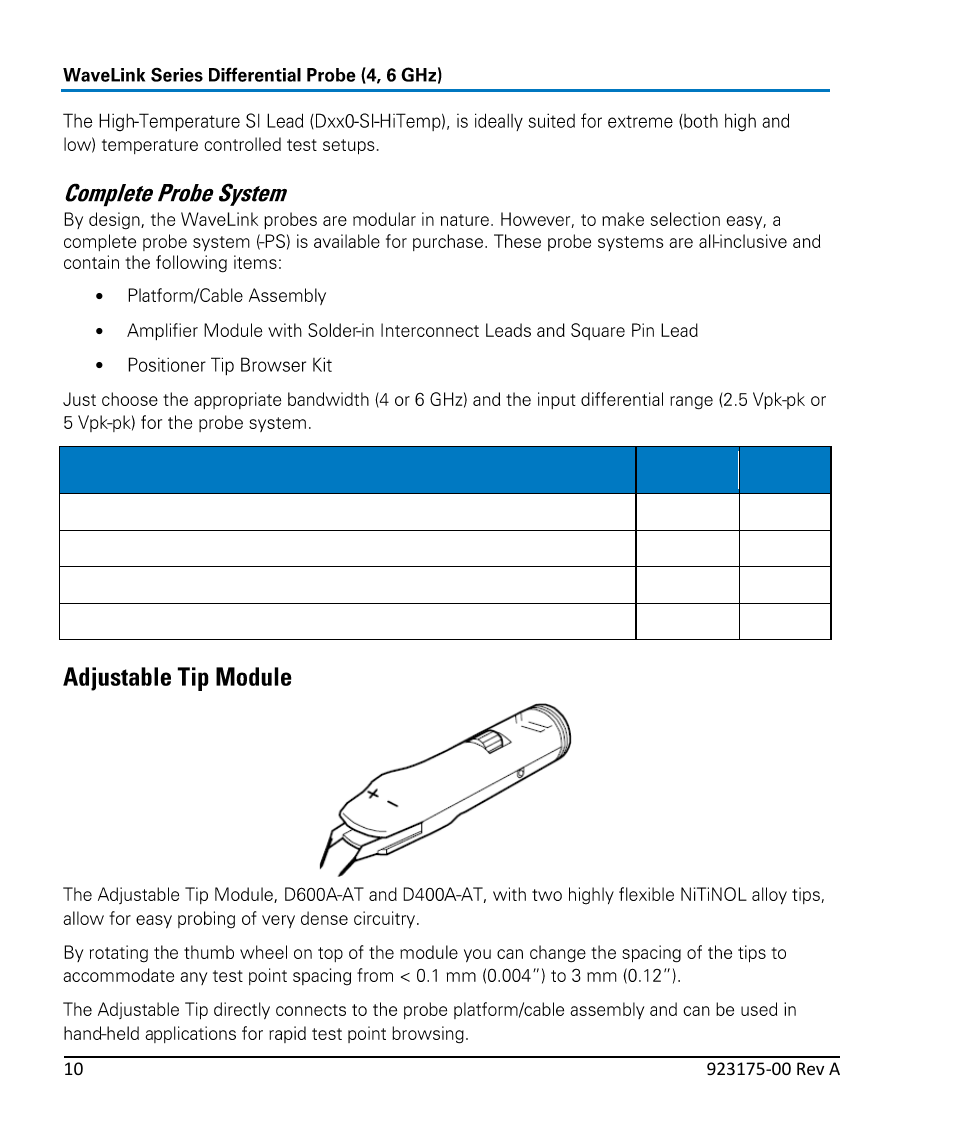 Teledyne LeCroy WaveLink Differential Probe Series (4, 6 GHz) User Manual | Page 16 / 108