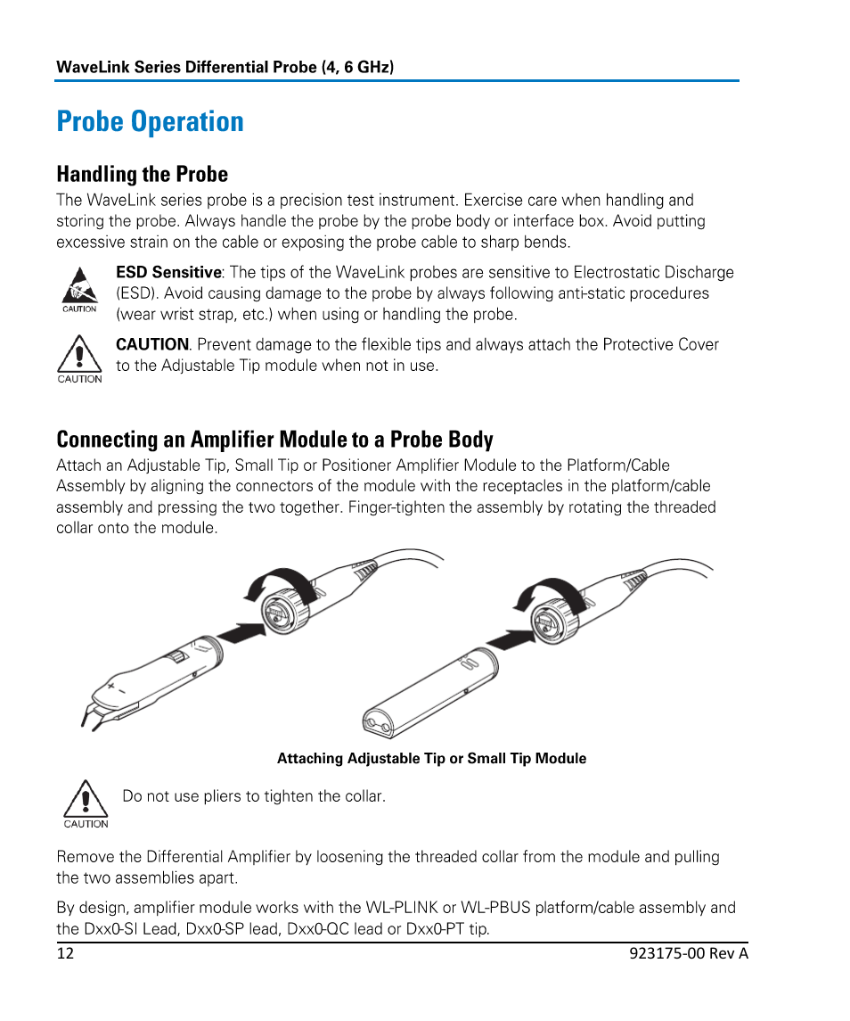 Teledyne LeCroy WaveLink Differential Probe Series (4, 6 GHz) User Manual | Page 18 / 108