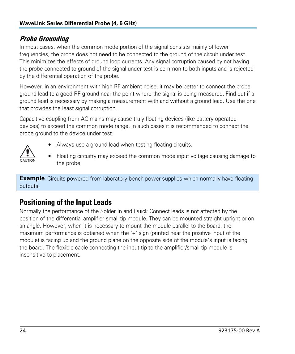 Teledyne LeCroy WaveLink Differential Probe Series (4, 6 GHz) User Manual | Page 30 / 108