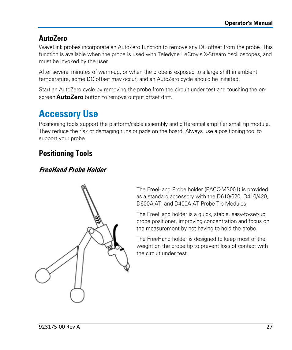 Teledyne LeCroy WaveLink Differential Probe Series (4, 6 GHz) User Manual | Page 33 / 108