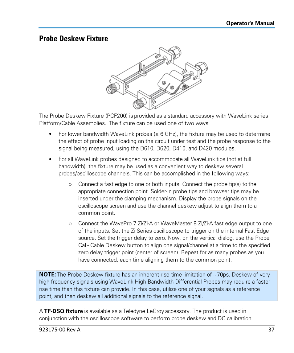 Teledyne LeCroy WaveLink Differential Probe Series (4, 6 GHz) User Manual | Page 43 / 108