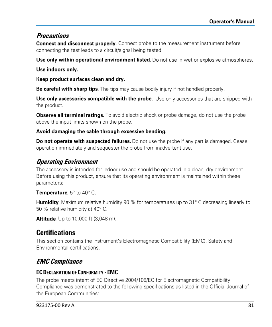 Teledyne LeCroy WaveLink Differential Probe Series (4, 6 GHz) User Manual | Page 87 / 108