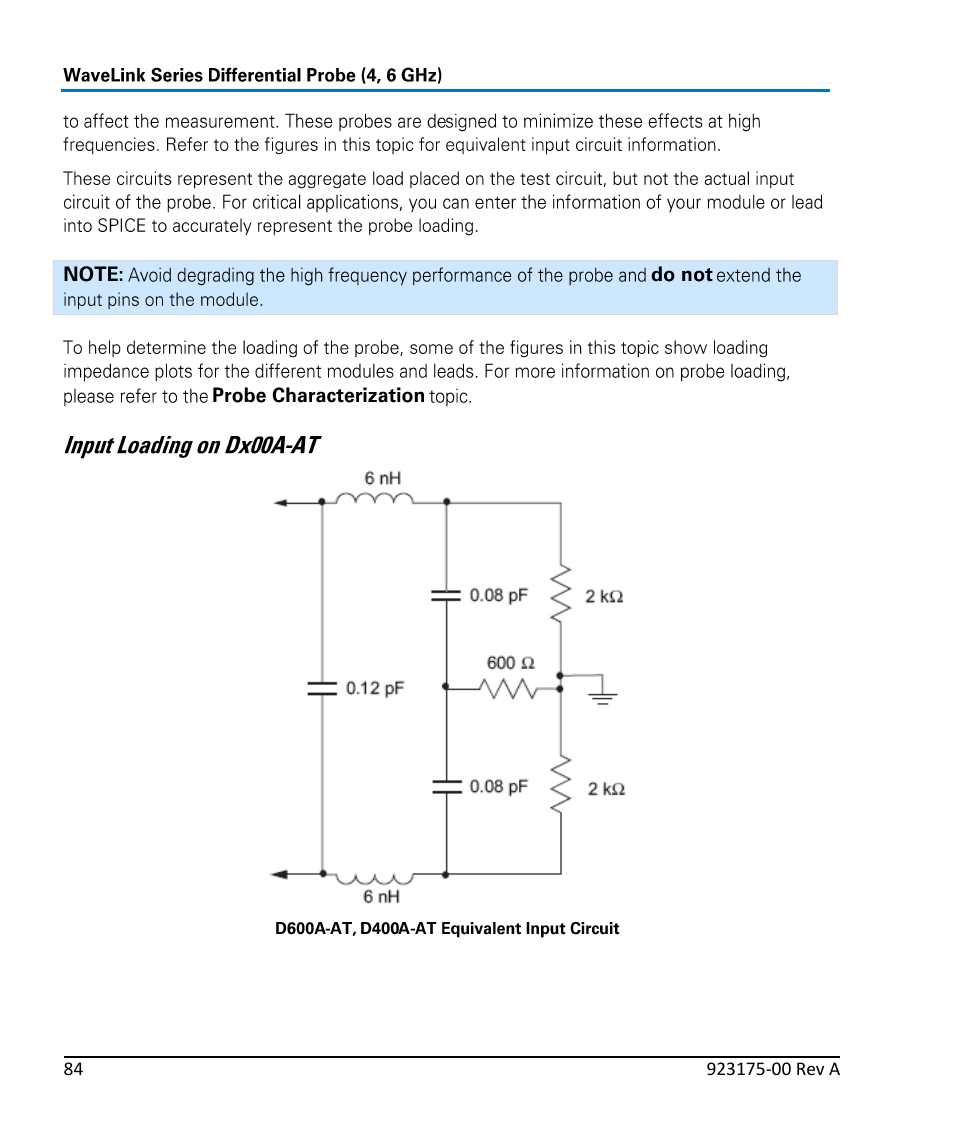 Teledyne LeCroy WaveLink Differential Probe Series (4, 6 GHz) User Manual | Page 90 / 108