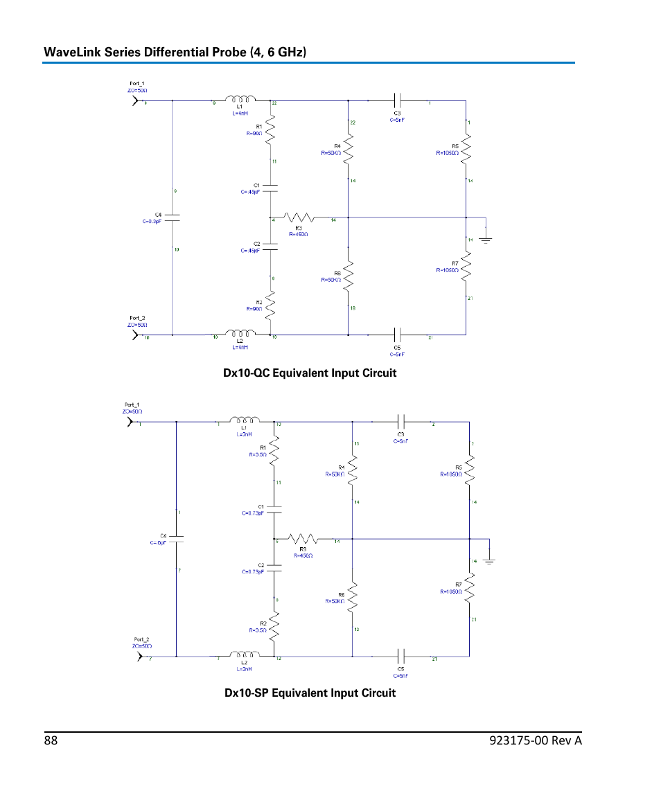 Teledyne LeCroy WaveLink Differential Probe Series (4, 6 GHz) User Manual | Page 94 / 108