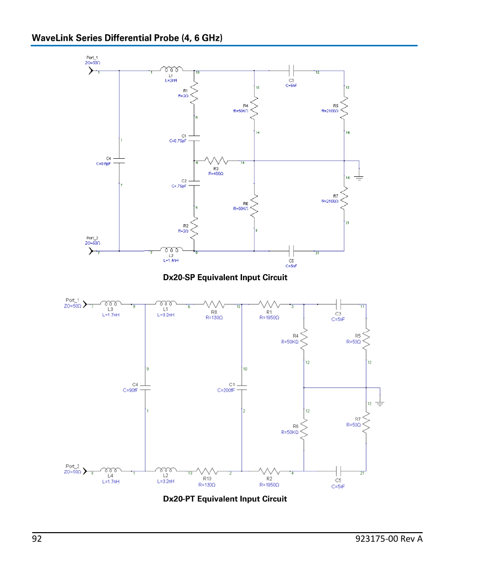 Teledyne LeCroy WaveLink Differential Probe Series (4, 6 GHz) User Manual | Page 98 / 108