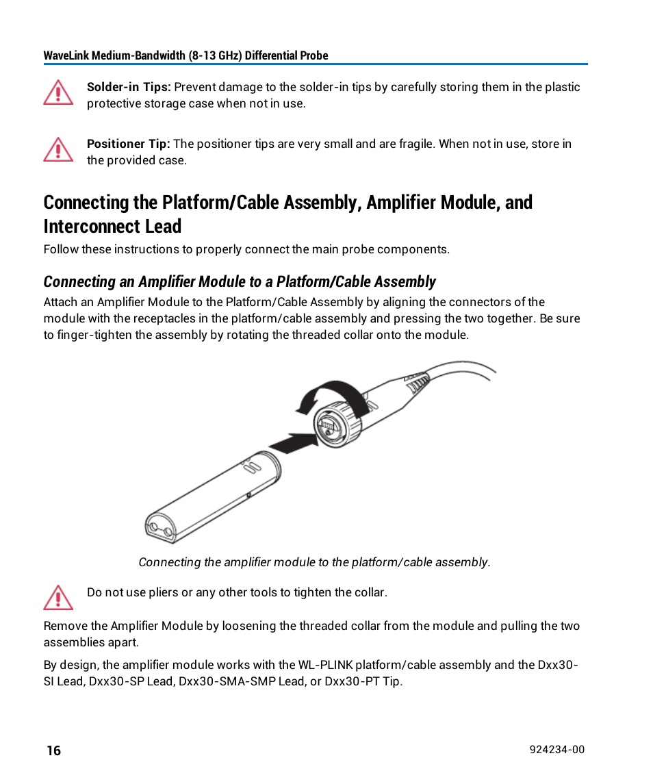 Teledyne LeCroy WaveLink Differential Probe Series (8-13 GHz) User Manual | Page 22 / 70