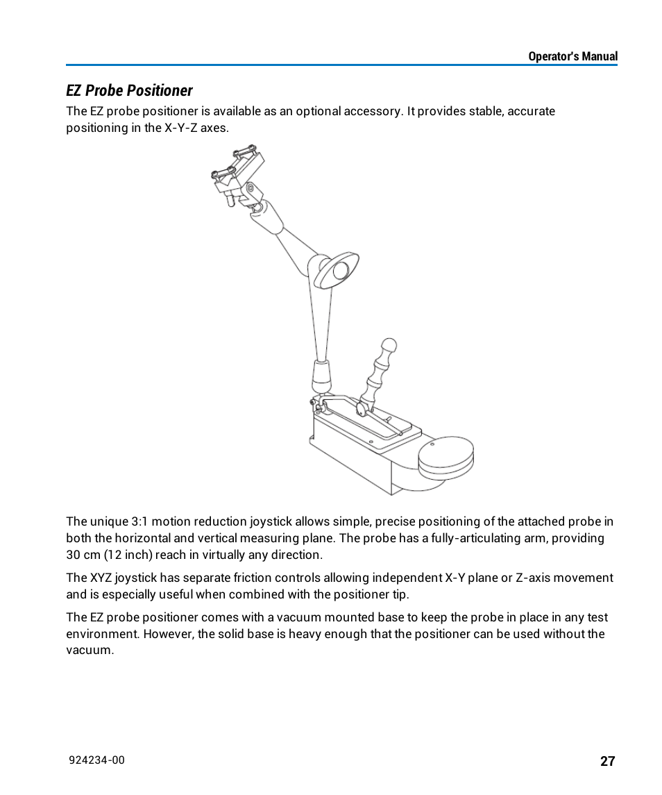 Ez probe positioner | Teledyne LeCroy WaveLink Differential Probe Series (8-13 GHz) User Manual | Page 33 / 70