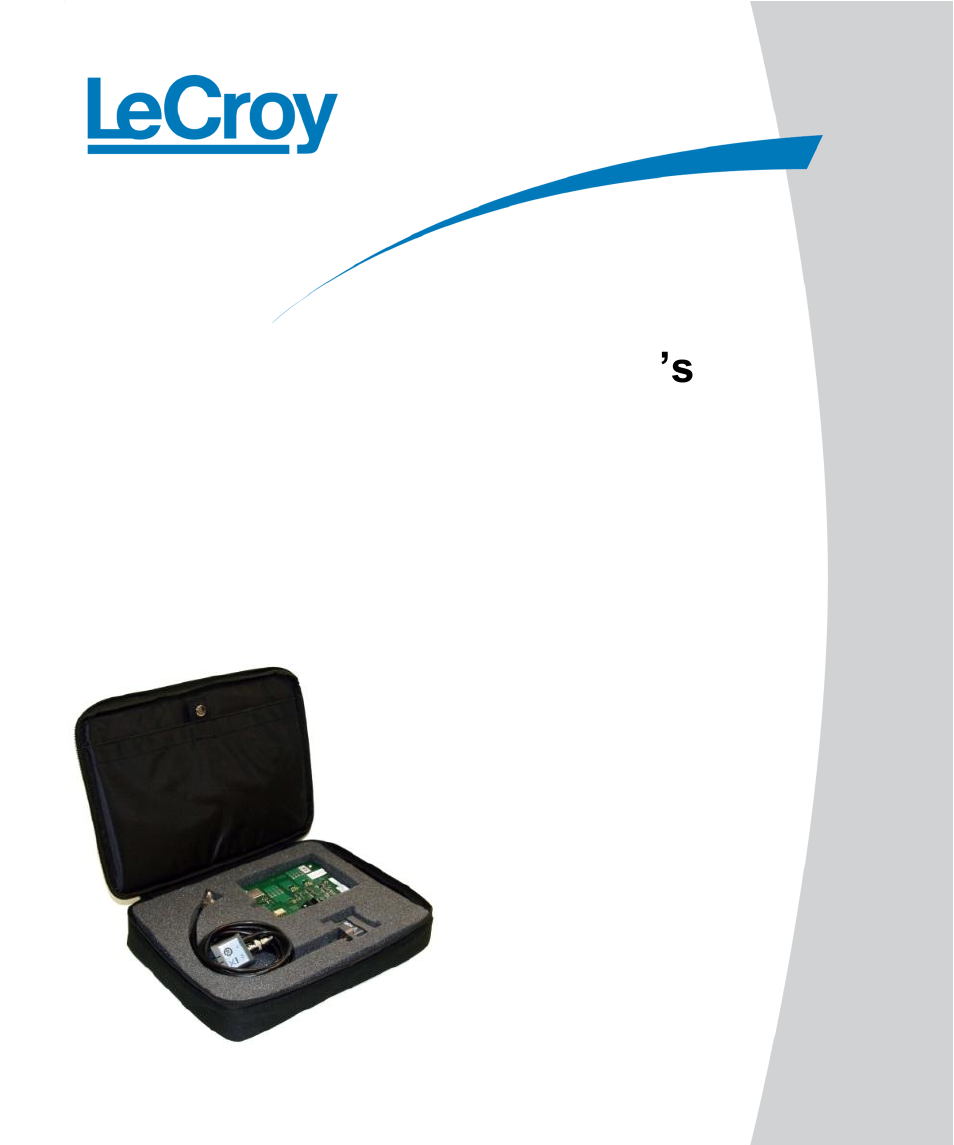 Teledyne LeCroy TF-DSQ User Manual | 31 pages