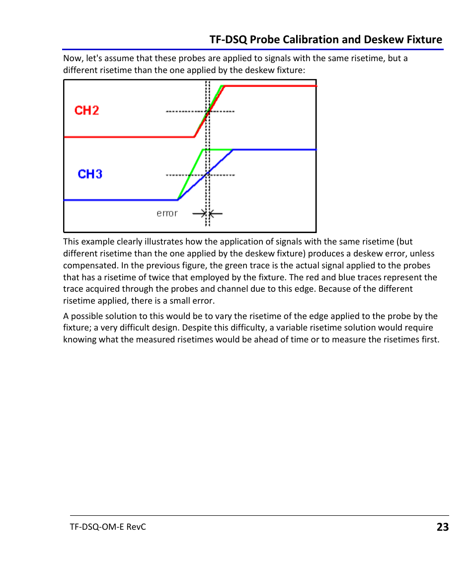 Tf-dsq probe calibration and deskew fixture | Teledyne LeCroy TF-DSQ User Manual | Page 23 / 31