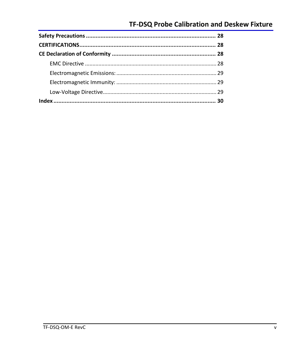 Tf-dsq overview, Tf-dsq probe calibration and deskew fixture | Teledyne LeCroy TF-DSQ User Manual | Page 5 / 31