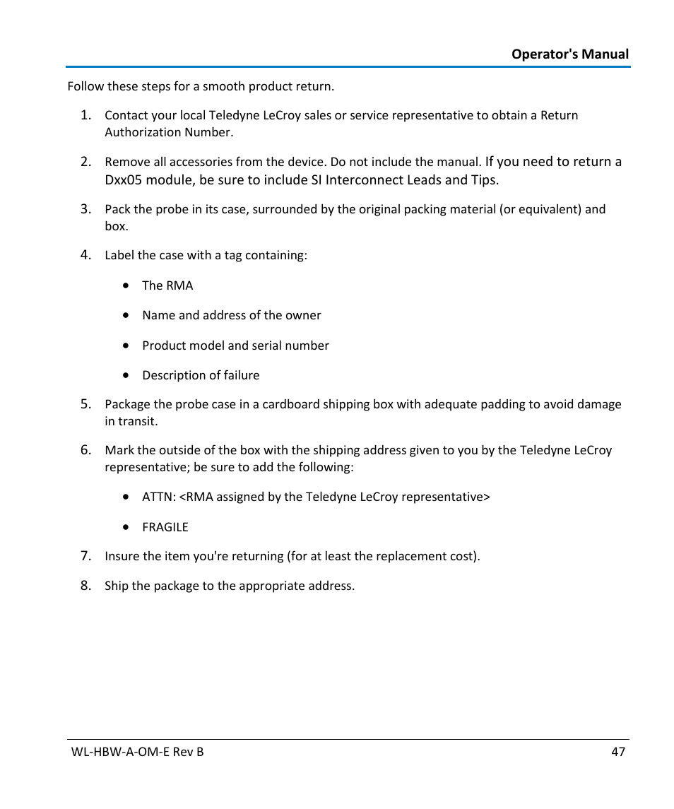 Teledyne LeCroy WaveLink Differential Probe Series (13-25 GHz) User Manual | Page 53 / 93