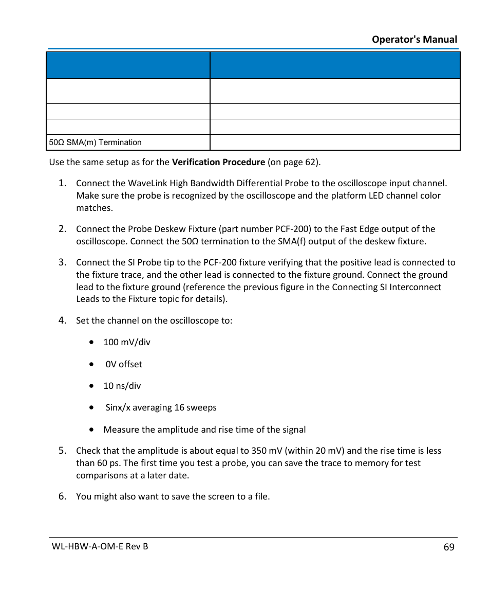 Teledyne LeCroy WaveLink Differential Probe Series (13-25 GHz) User Manual | Page 75 / 93
