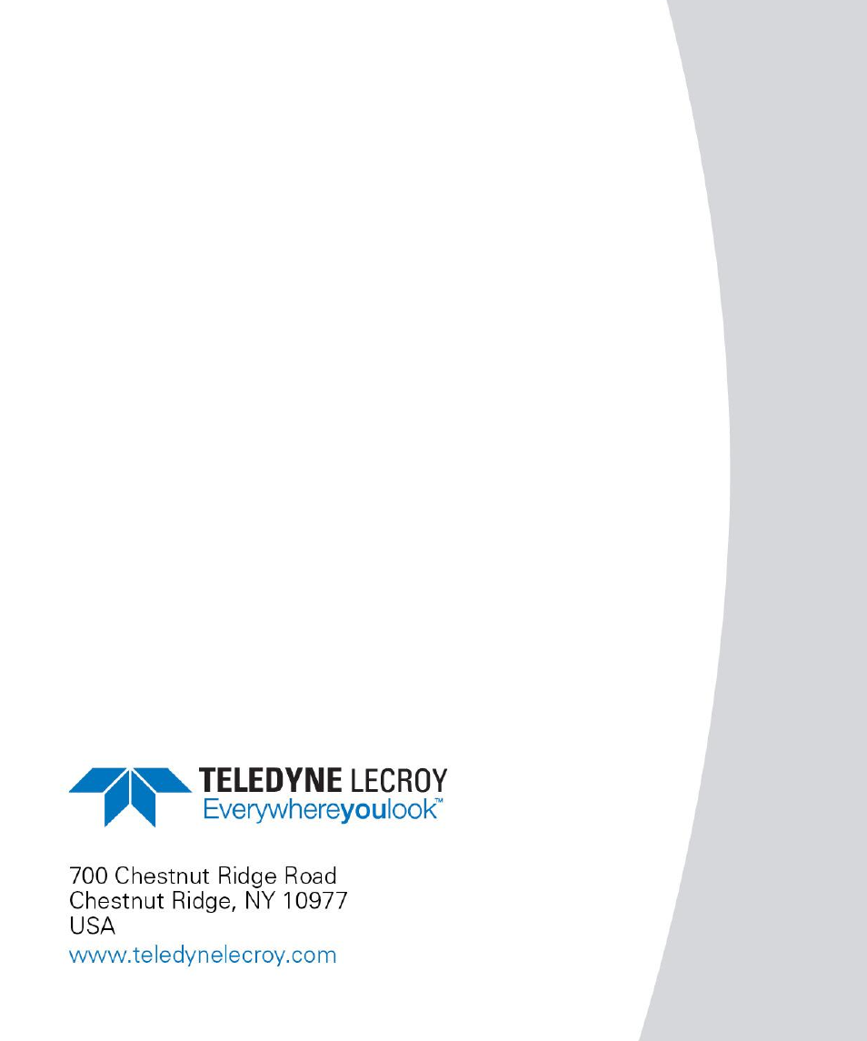 Teledyne LeCroy WaveLink Differential Probe Series (13-25 GHz) User Manual | Page 93 / 93