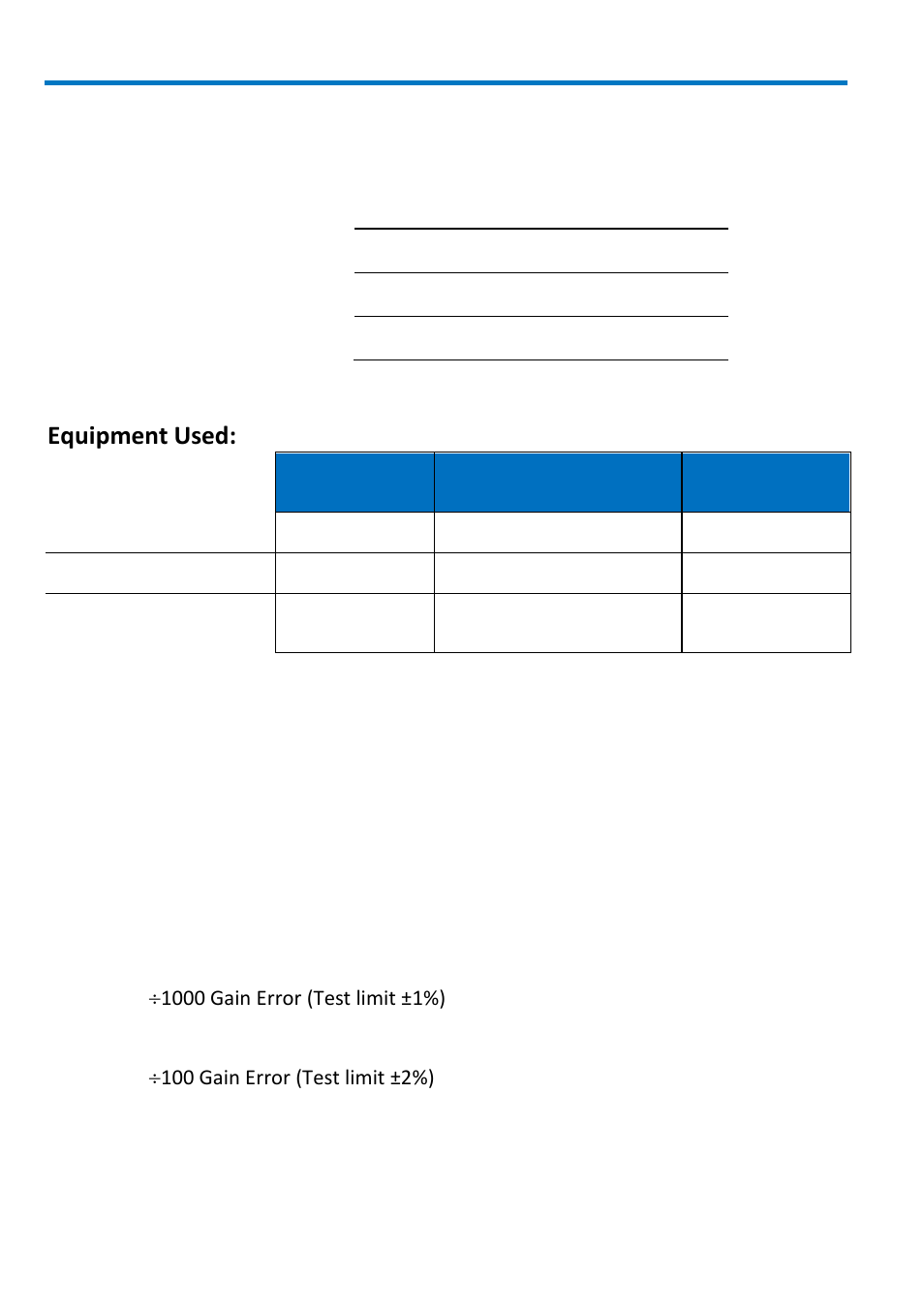 Adp300/adp305 test record, Adp30x probe, Equipment used | Teledyne LeCroy ADP300_305 User Manual | Page 30 / 38