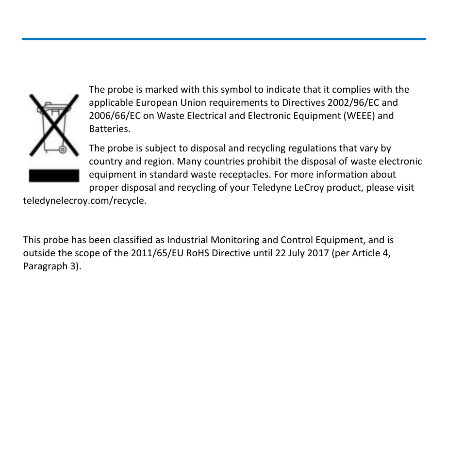 Environmental compliance | Teledyne LeCroy AP031 User Manual | Page 16 / 20