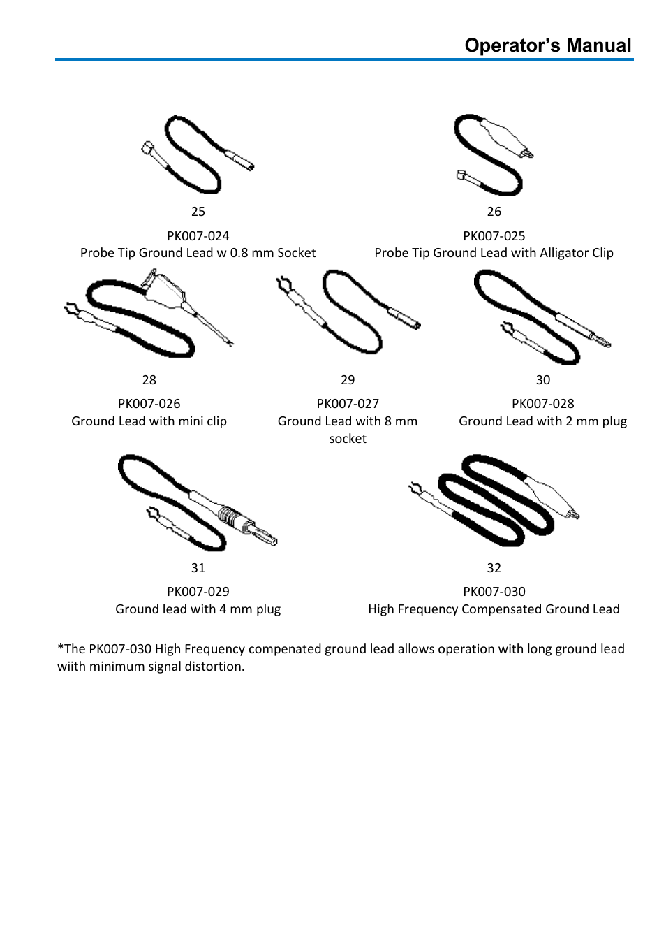 Operator’s manual | Teledyne LeCroy PP007 User Manual | Page 11 / 20