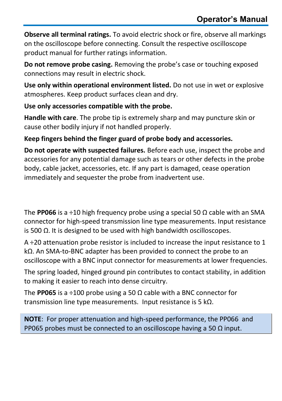 Introduction | Teledyne LeCroy PP066 User Manual | Page 5 / 16