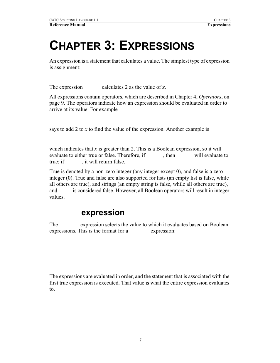 Chapter 3: expressions, Select expression, 3 expressions | Select, Hapter, Xpressions | Teledyne LeCroy BPT - References Manual User Manual | Page 11 / 46