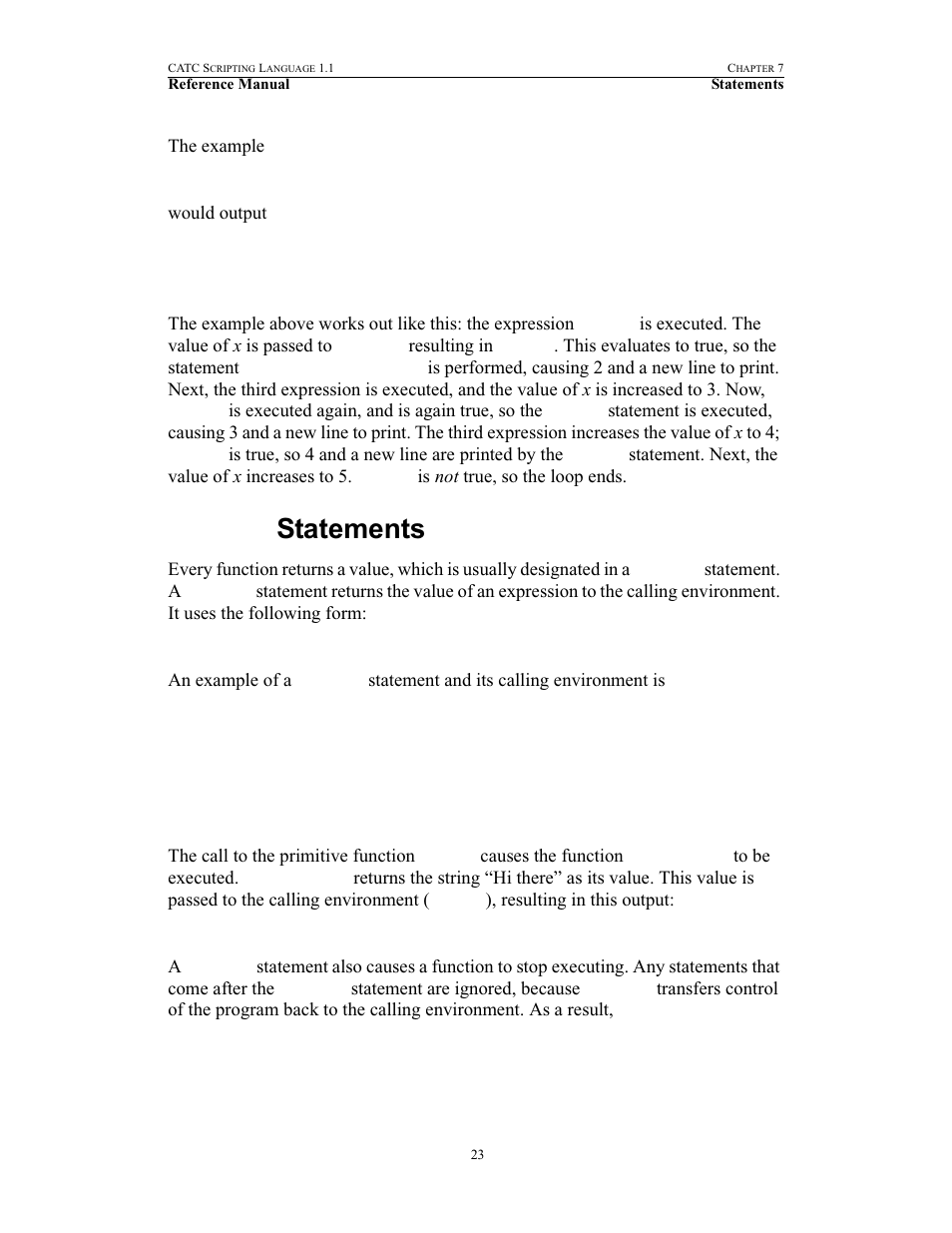 Return statements | Teledyne LeCroy BPT - References Manual User Manual | Page 27 / 46