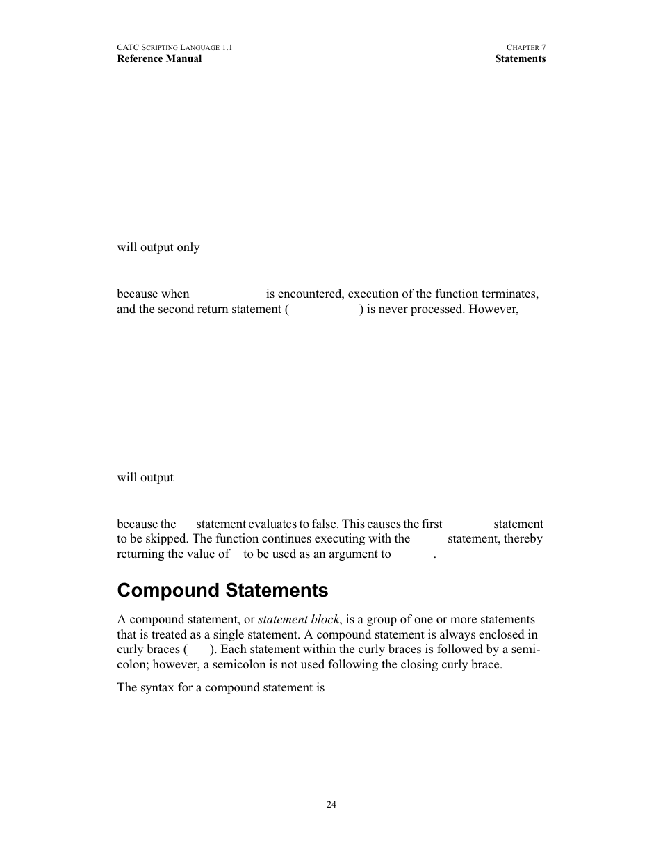 Compound statements | Teledyne LeCroy BPT - References Manual User Manual | Page 28 / 46