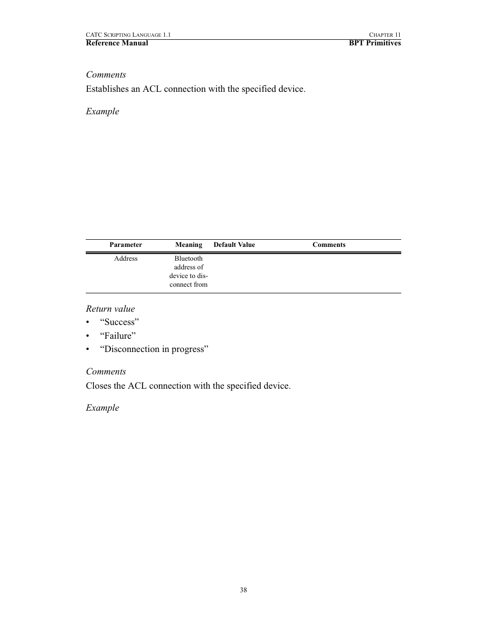 Disconnect() | Teledyne LeCroy BPT - References Manual User Manual | Page 42 / 46