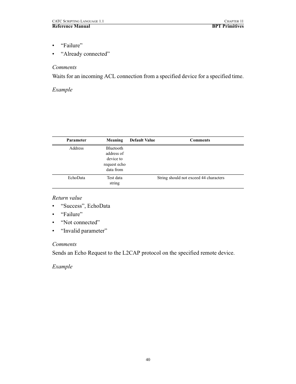 L2capechorequest() | Teledyne LeCroy BPT - References Manual User Manual | Page 44 / 46