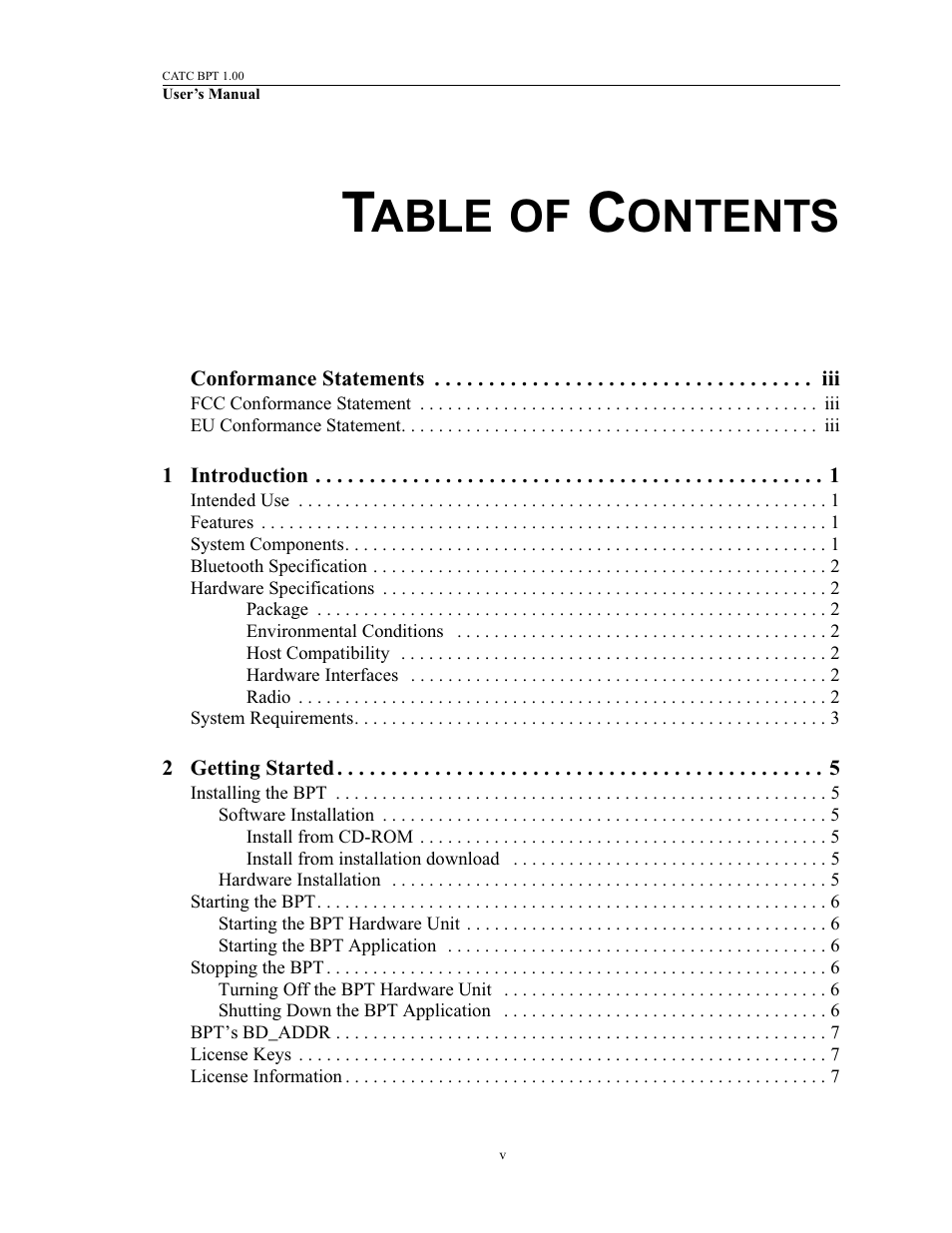 Able, Ontents | Teledyne LeCroy BPT - Users Manual User Manual | Page 5 / 28