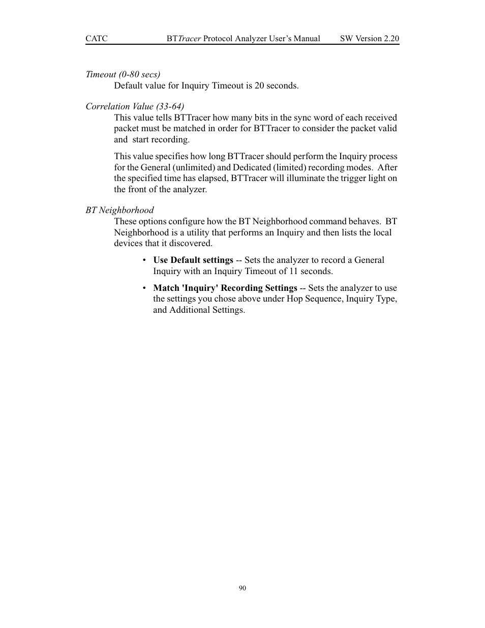 Teledyne LeCroy BTTracer_Trainer - BTTracer Users Manual User Manual | Page 100 / 197