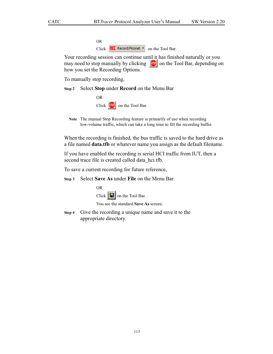 Teledyne LeCroy BTTracer_Trainer - BTTracer Users Manual User Manual | Page 123 / 197