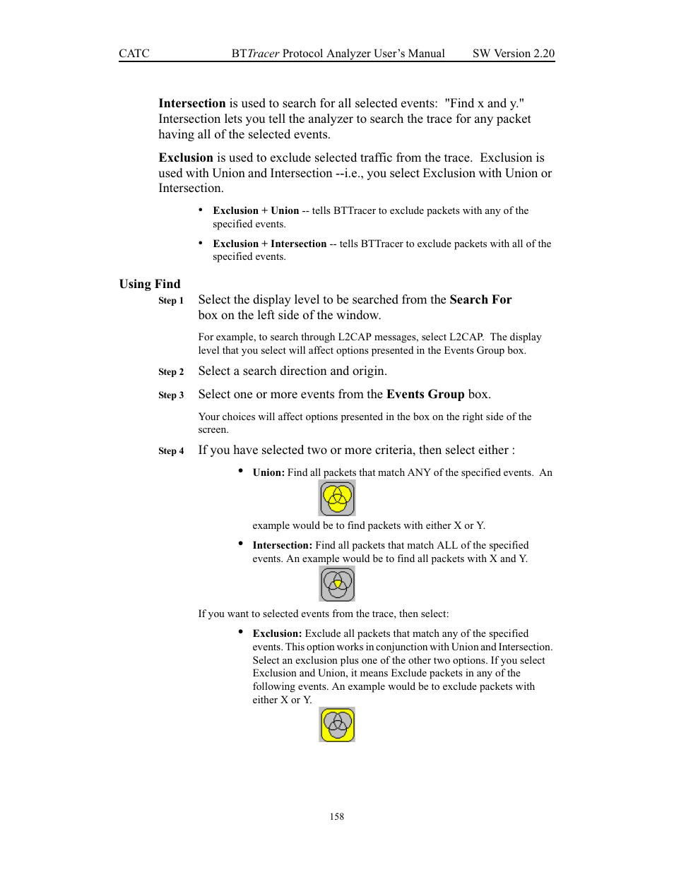 Using find | Teledyne LeCroy BTTracer_Trainer - BTTracer Users Manual User Manual | Page 168 / 197