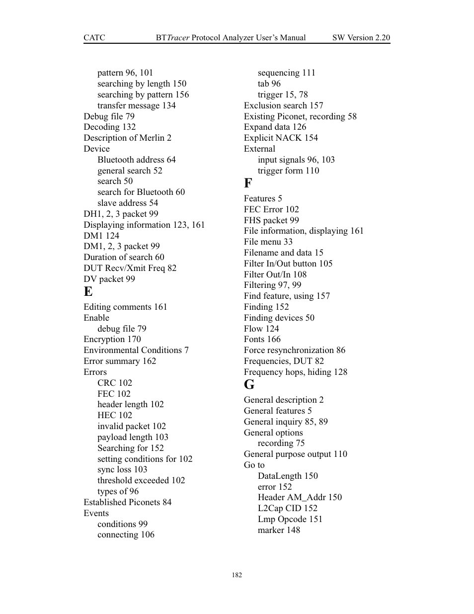 Teledyne LeCroy BTTracer_Trainer - BTTracer Users Manual User Manual | Page 192 / 197