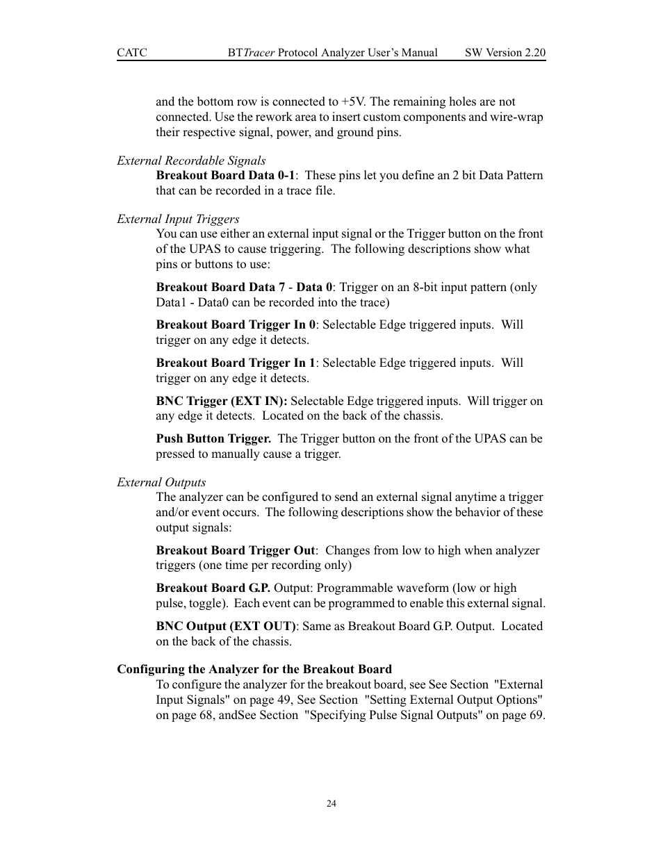 Configuring the analyzer for the breakout board | Teledyne LeCroy BTTracer_Trainer - BTTracer Users Manual User Manual | Page 34 / 197
