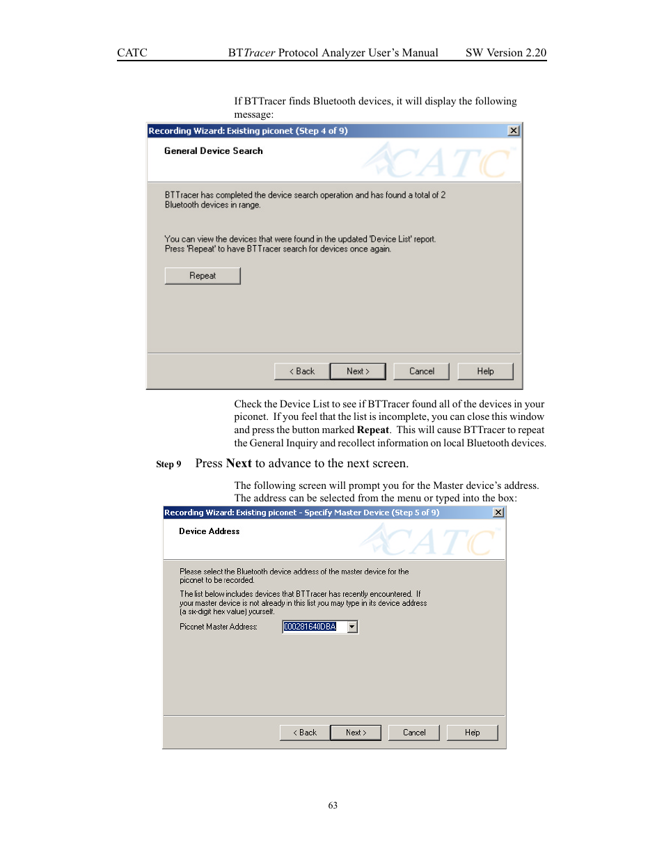 Teledyne LeCroy BTTracer_Trainer - BTTracer Users Manual User Manual | Page 73 / 197