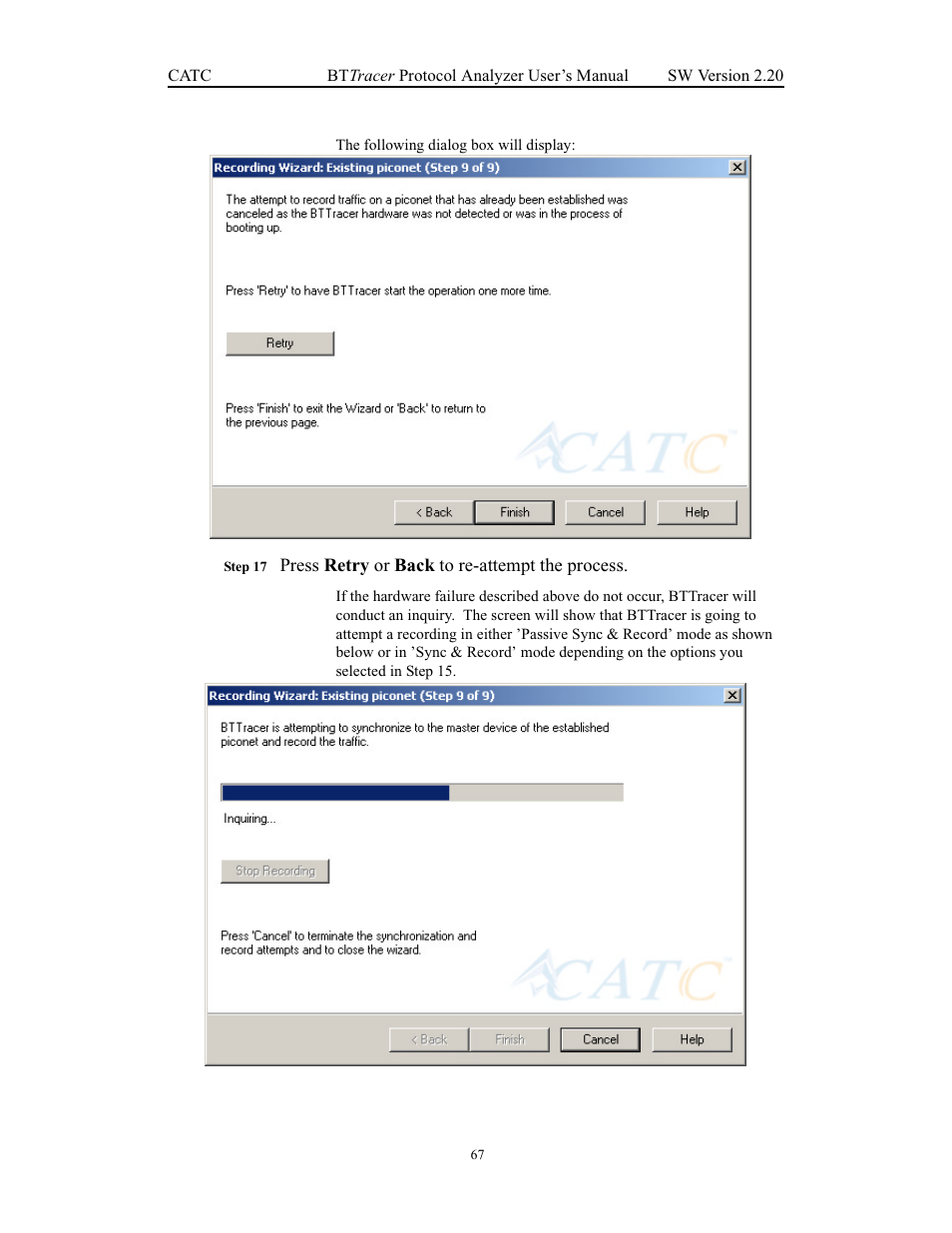 Teledyne LeCroy BTTracer_Trainer - BTTracer Users Manual User Manual | Page 77 / 197