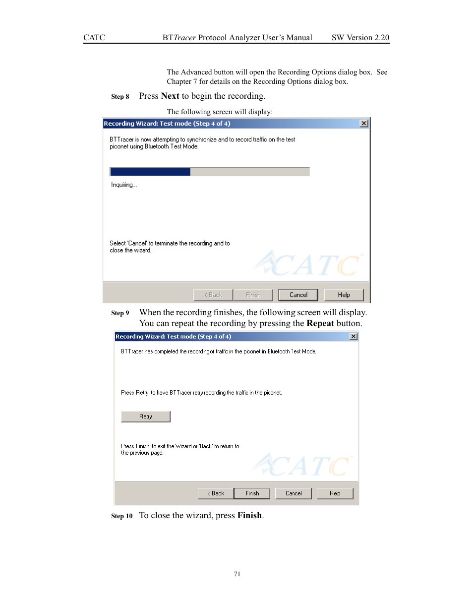 Teledyne LeCroy BTTracer_Trainer - BTTracer Users Manual User Manual | Page 81 / 197