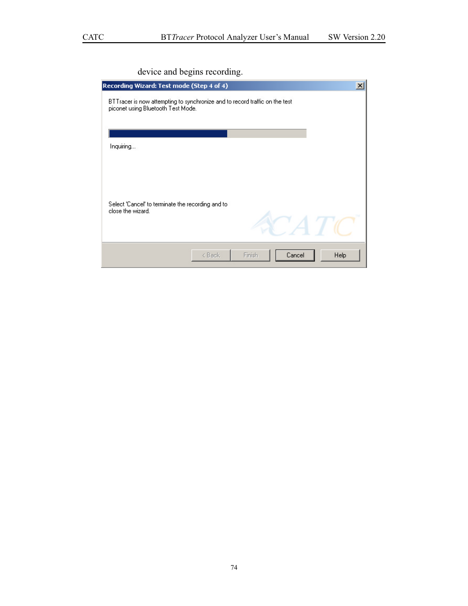 Teledyne LeCroy BTTracer_Trainer - BTTracer Users Manual User Manual | Page 84 / 197