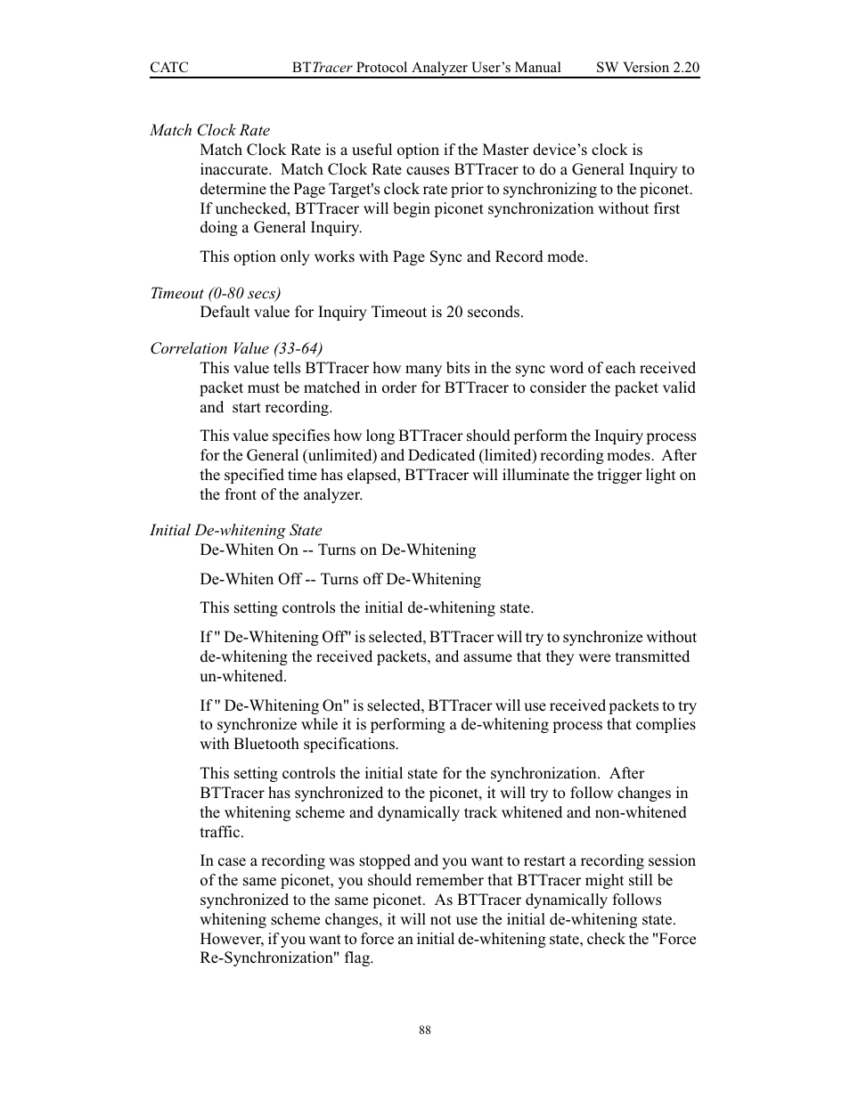 Teledyne LeCroy BTTracer_Trainer - BTTracer Users Manual User Manual | Page 98 / 197