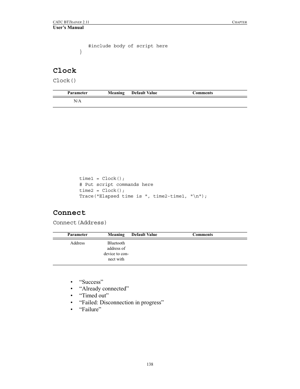 Clock, Connect | Teledyne LeCroy BTTracer_Trainer - BTTrainer Users Manual User Manual | Page 156 / 336