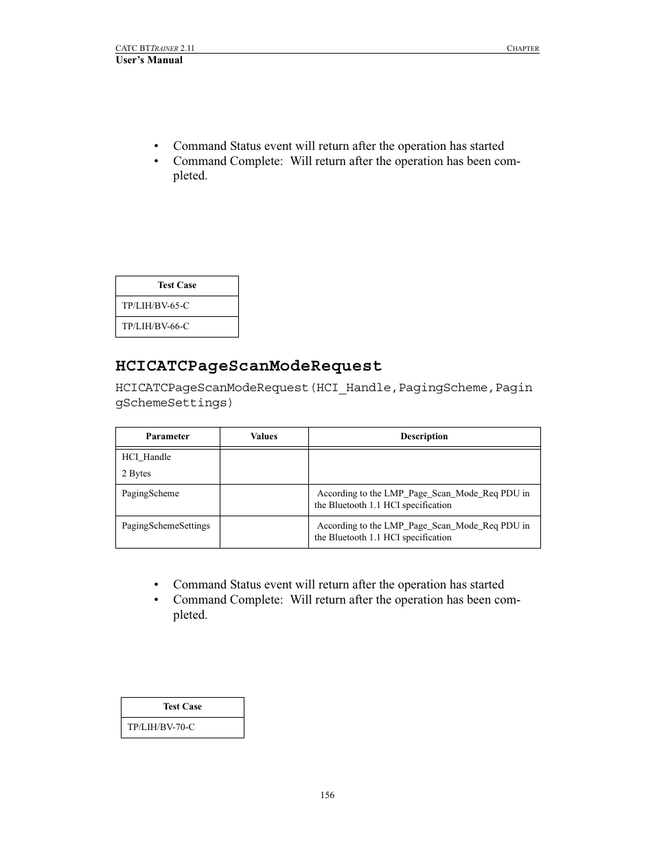 Hcicatcpagescanmoderequest | Teledyne LeCroy BTTracer_Trainer - BTTrainer Users Manual User Manual | Page 174 / 336