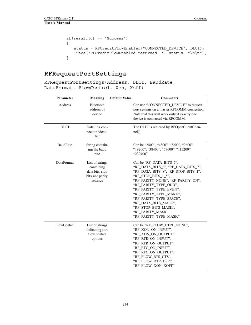 Rfrequestportsettings | Teledyne LeCroy BTTracer_Trainer - BTTrainer Users Manual User Manual | Page 252 / 336