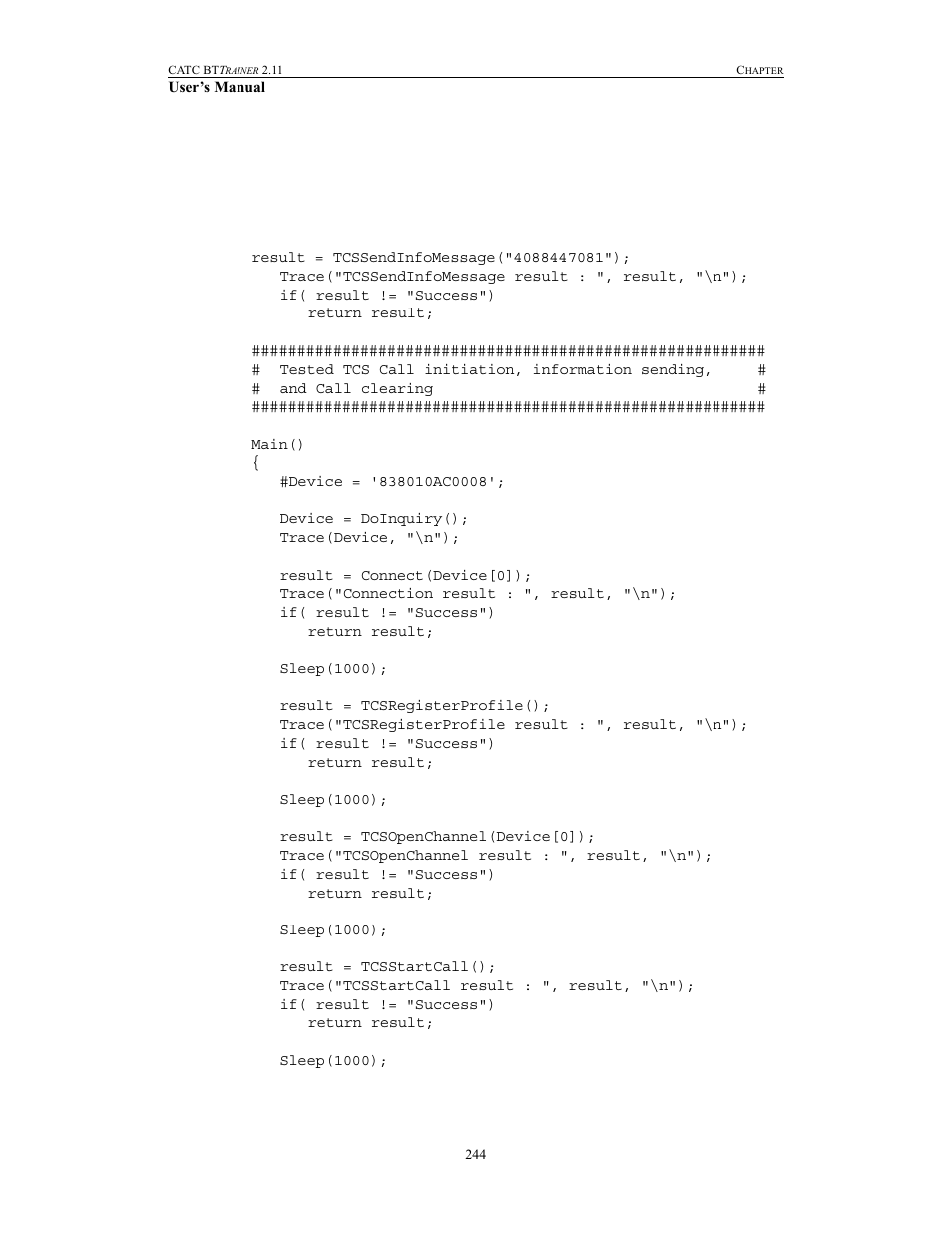 Teledyne LeCroy BTTracer_Trainer - BTTrainer Users Manual User Manual | Page 262 / 336