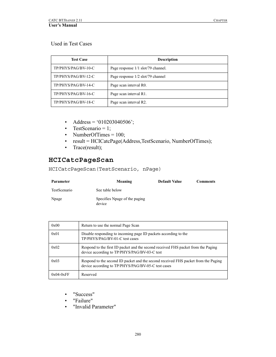 Hcicatcpagescan | Teledyne LeCroy BTTracer_Trainer - BTTrainer Users Manual User Manual | Page 298 / 336