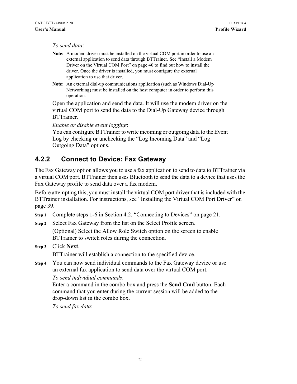 2 connect to device: fax gateway, Connect to device: fax gateway | Teledyne LeCroy BTTracer_Trainer - BTTrainer Users Manual User Manual | Page 42 / 336