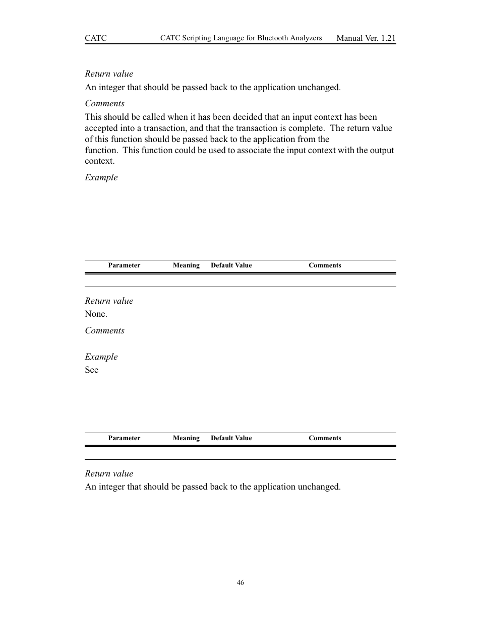 Endcellblock(), Pending(), Endcellblock() pending() | Teledyne LeCroy Merlins Wand - CSL manual (CATC Scripting Language Manual) User Manual | Page 52 / 78