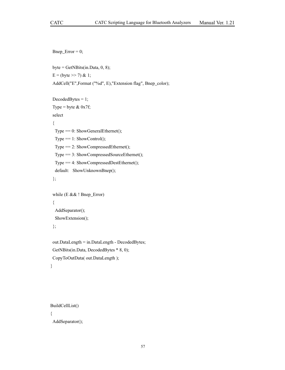 Teledyne LeCroy Merlins Wand - CSL manual (CATC Scripting Language Manual) User Manual | Page 63 / 78