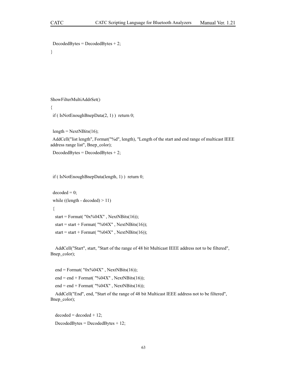 Teledyne LeCroy Merlins Wand - CSL manual (CATC Scripting Language Manual) User Manual | Page 69 / 78