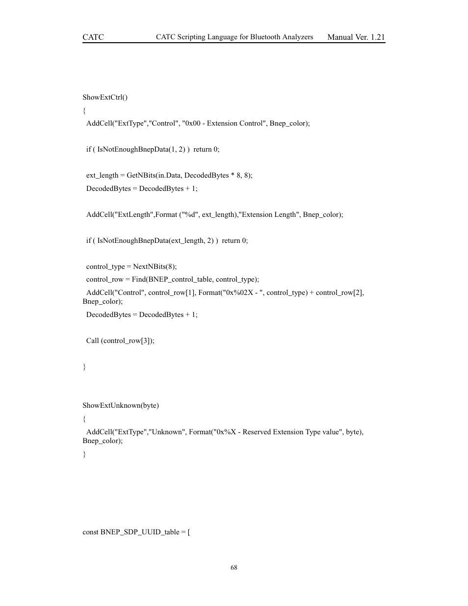 Teledyne LeCroy Merlins Wand - CSL manual (CATC Scripting Language Manual) User Manual | Page 74 / 78